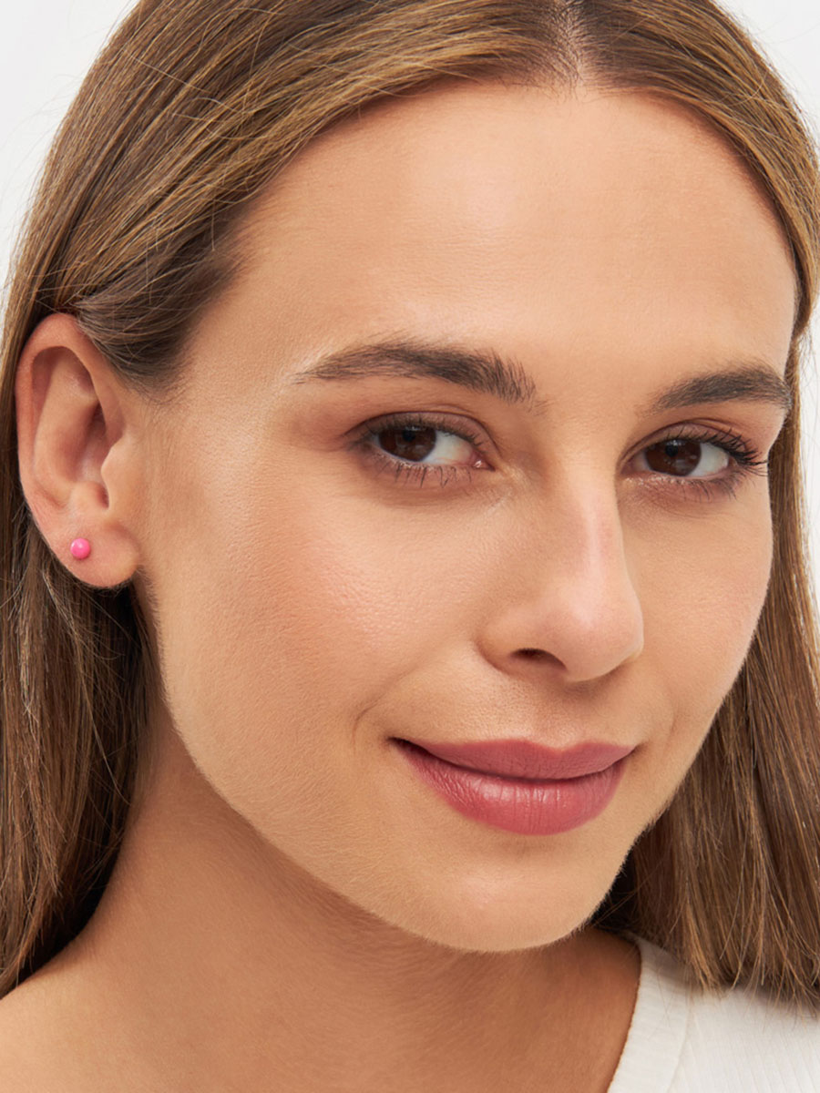 Mittelkugel, rosa, ,Remix von Sofie, Lulu Copenhagen, Schmuck, Ohrring, Ohrstecker,