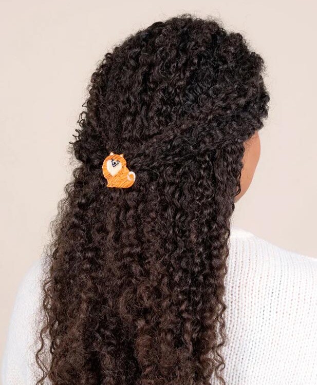 cou cou suzette Haarclip mit Hunden, Haarclip mit einem Spucke