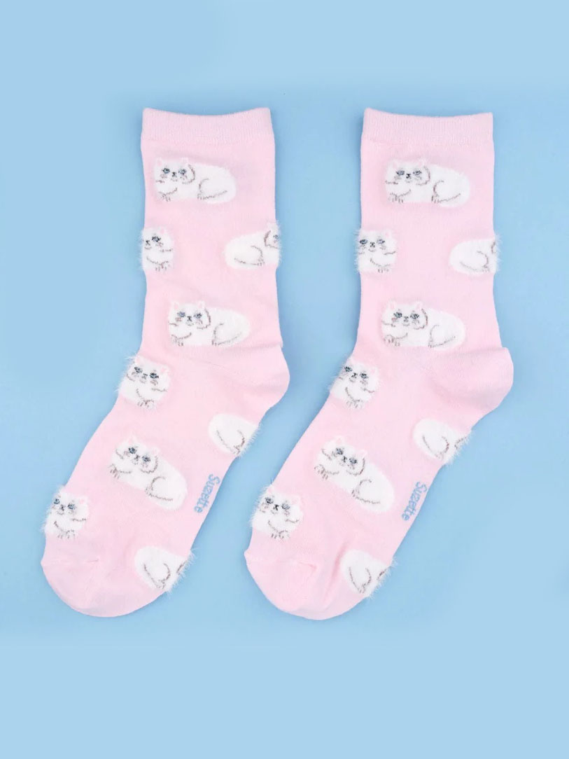 rosa mit Pfirsich, Remix von Sofie, cou cou suzette, Socken, Baumwollsocken, italienische Baumwolle, Socken aus Baumwolle,