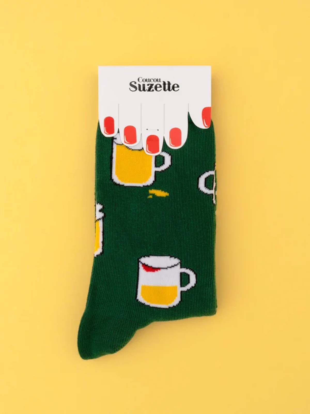cou cou suzette Baumwollsocken mit Bier