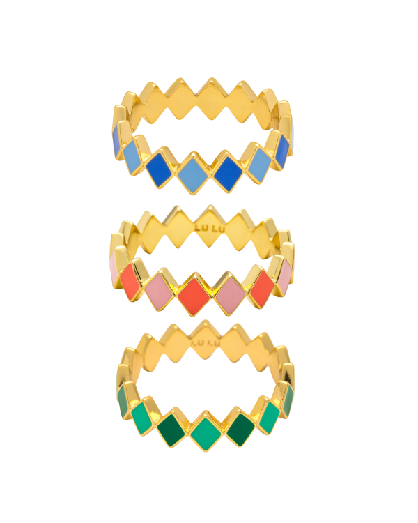 Konfetti Ring mit rosa Farben, Lulu Copenhagen, Remix von Sofia, Schmuck,