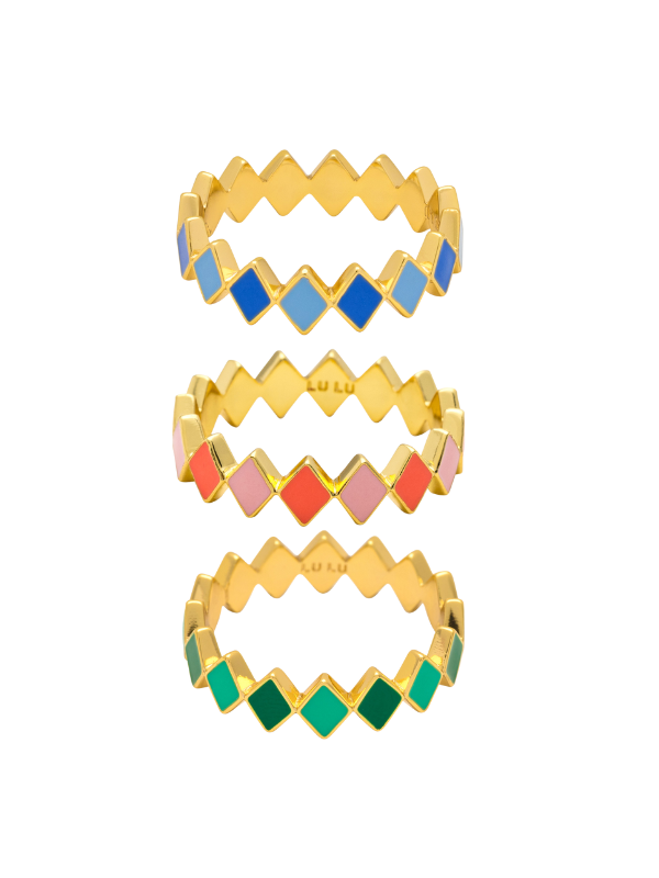 Konfetti Ring mit rosa Farben, Lulu Copenhagen, Remix von Sofia, Schmuck,