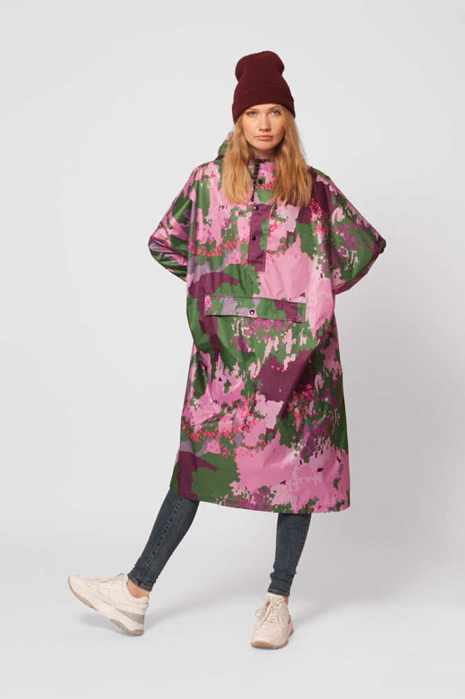 Regen Eis Regen Poncho in recycelten Kunststoff Digi Frühjahr Camo