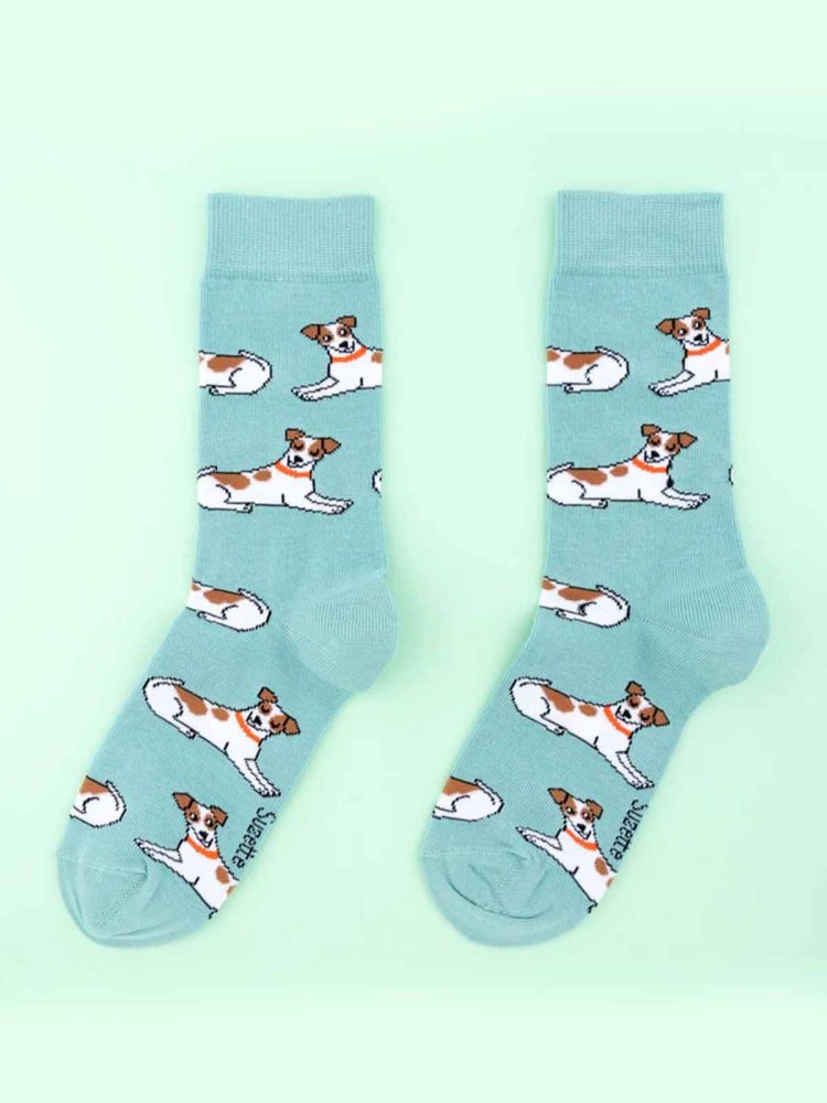 cou cou suzette socken aus baumwolle mit jack russisch