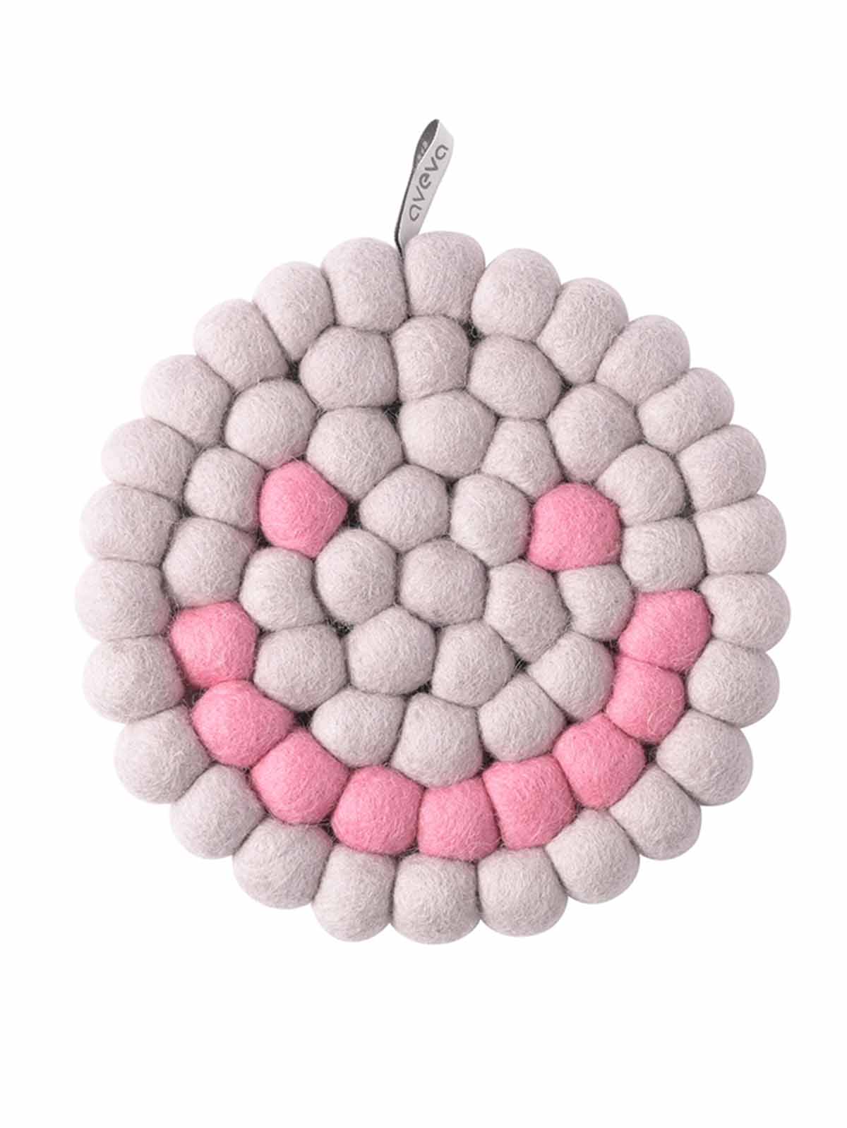Tischdecke mit Smiley in rosa