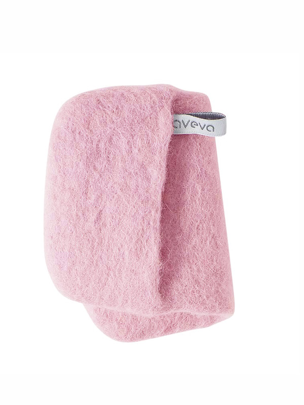 Topflappen aus Wolle aus Aveva in rosa