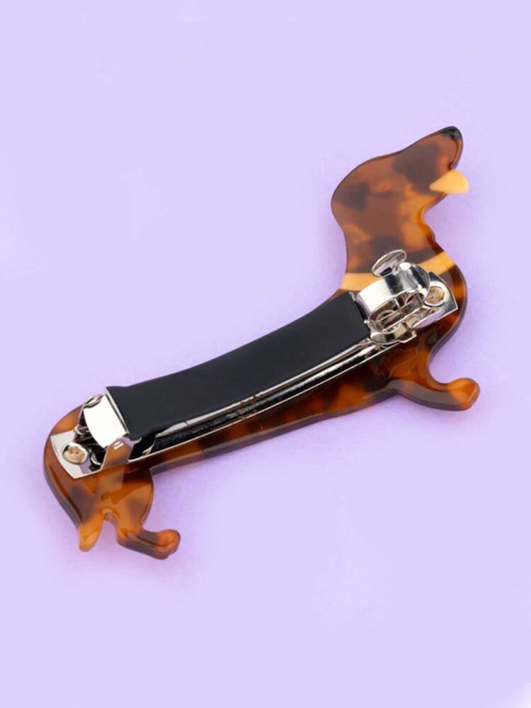 cou ou suzette haarclip mit dachshund