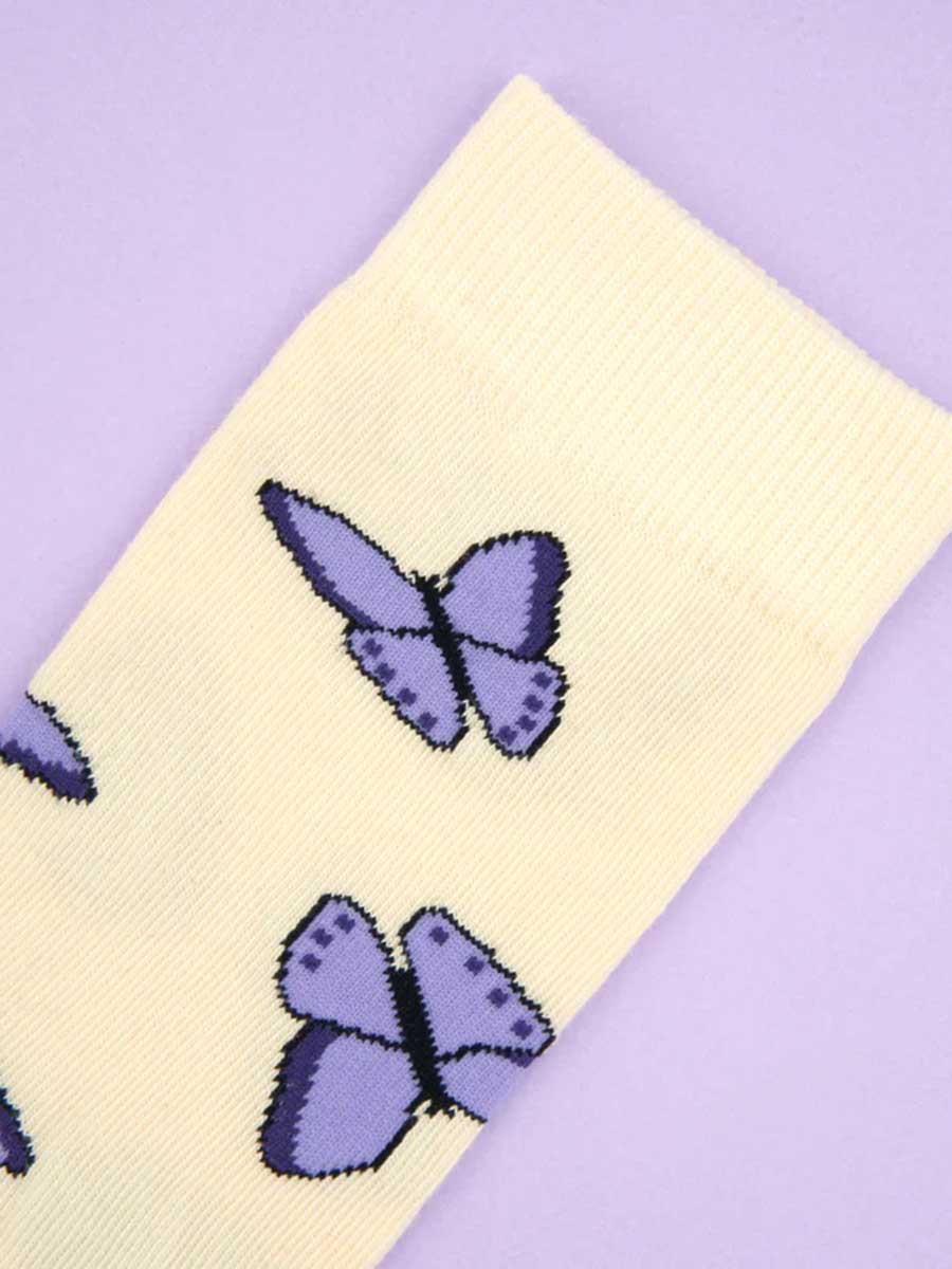 Socken mit Schmetterlingen von cou cou suzett