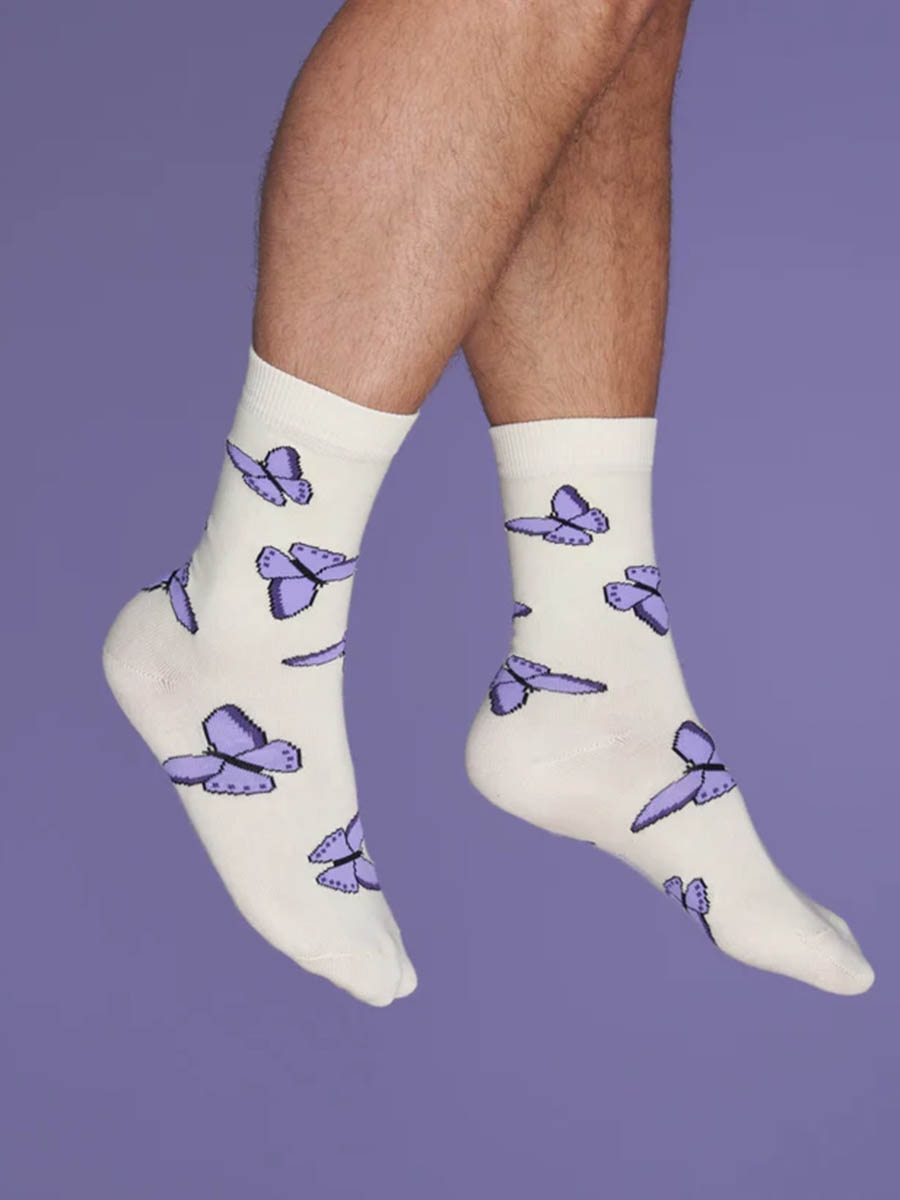 Socken mit Schmetterlingen von cou cou suzett