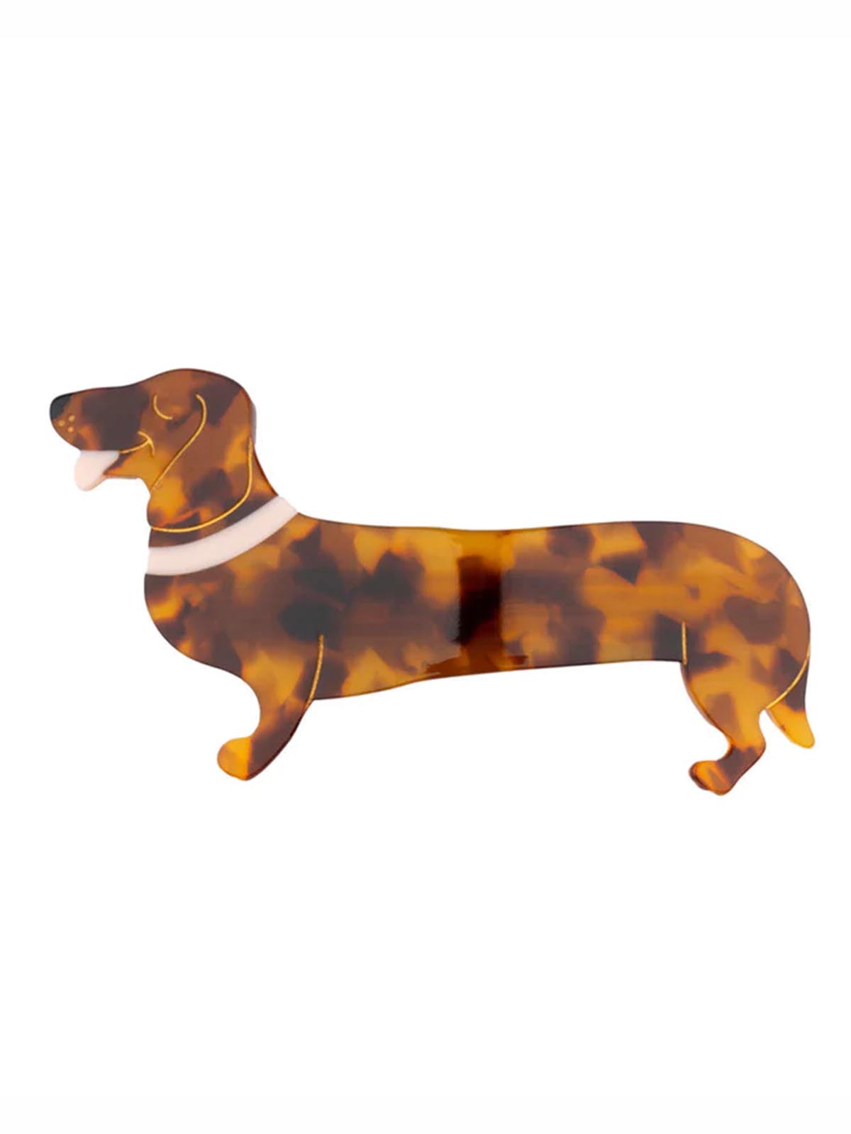 cou ou suzette haarclip mit dachshund