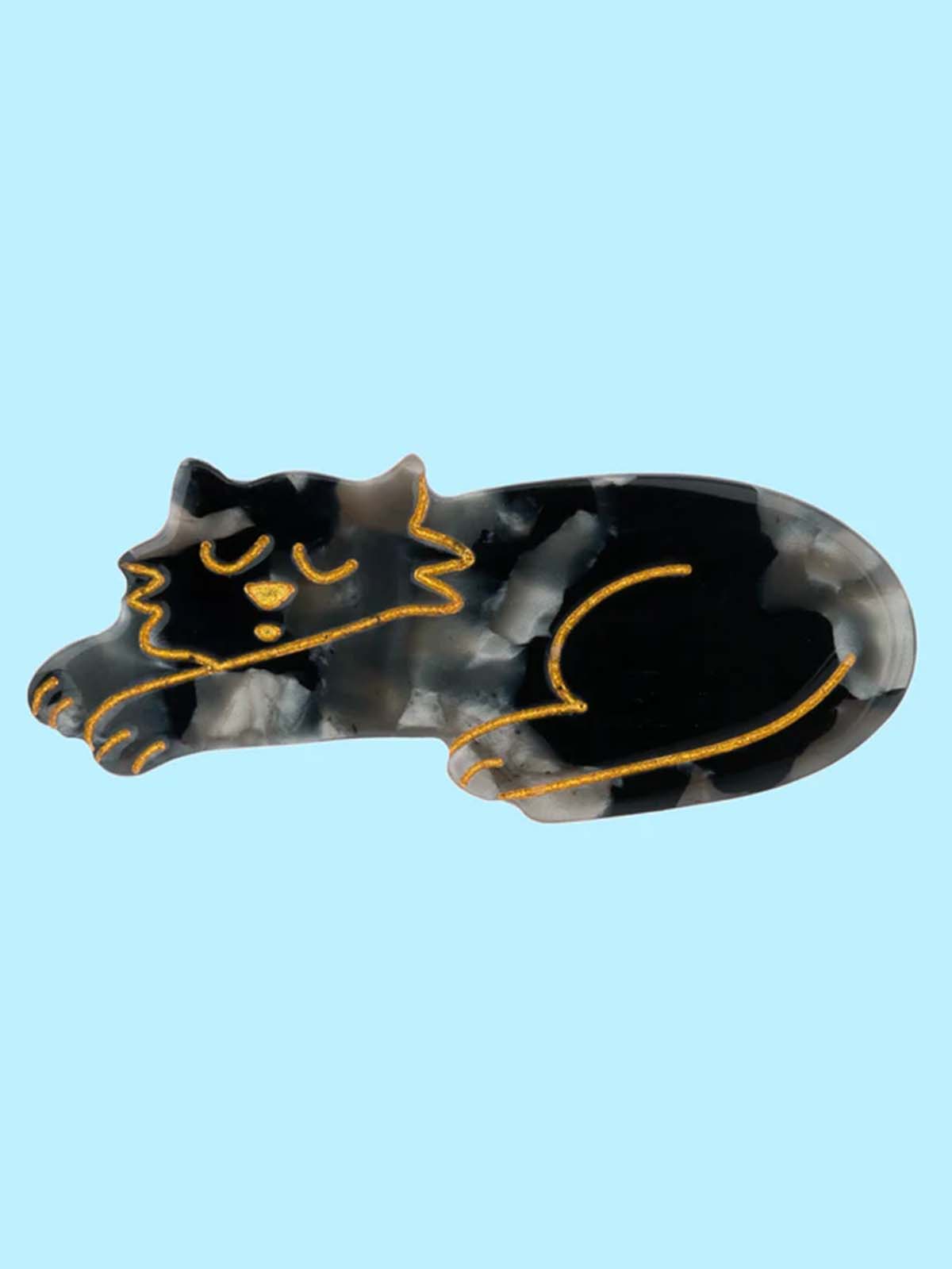 cou cou suzette kleine Haarnadel schwarze Katze