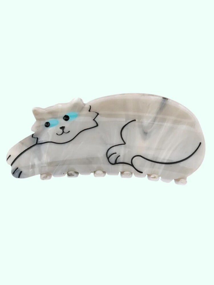 cou cou suzette Haarclip grau Katze