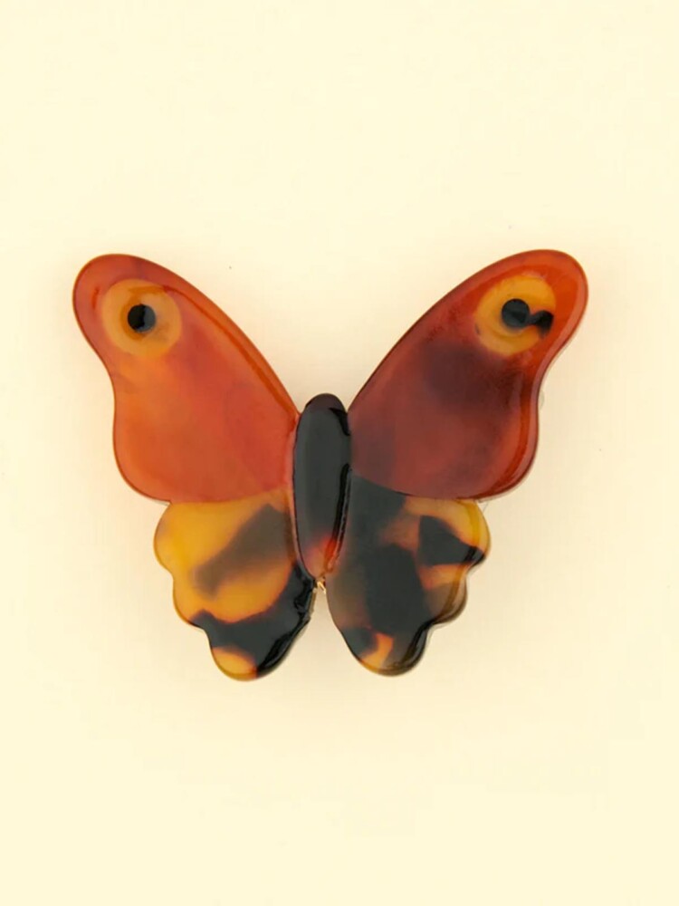 Haarnadel braun Schmetterling