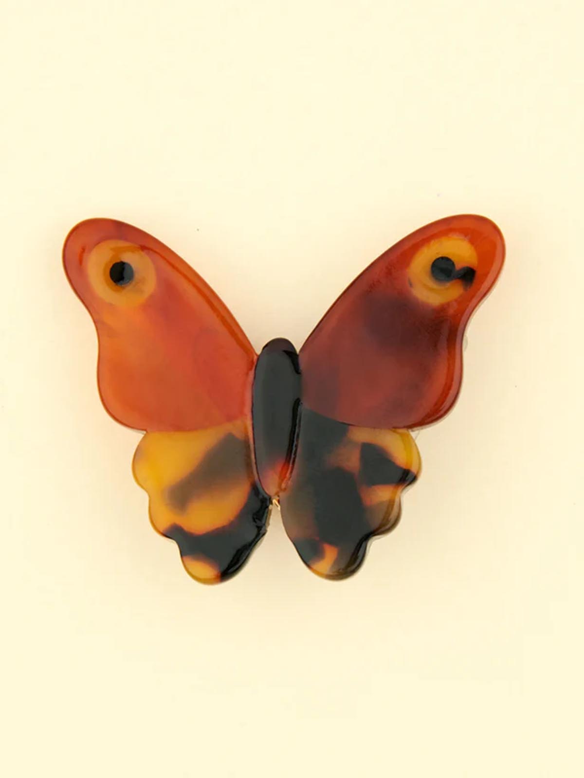 Haarnadel braun Schmetterling