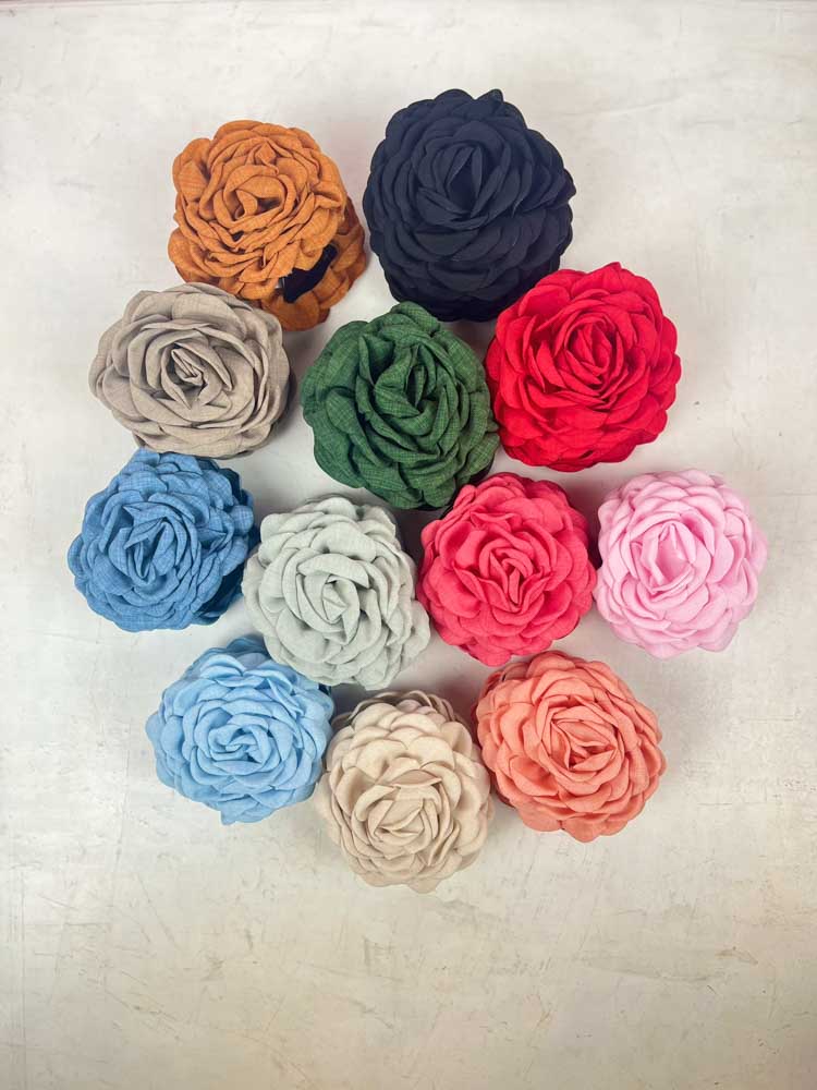 Haarclips mit Blumen