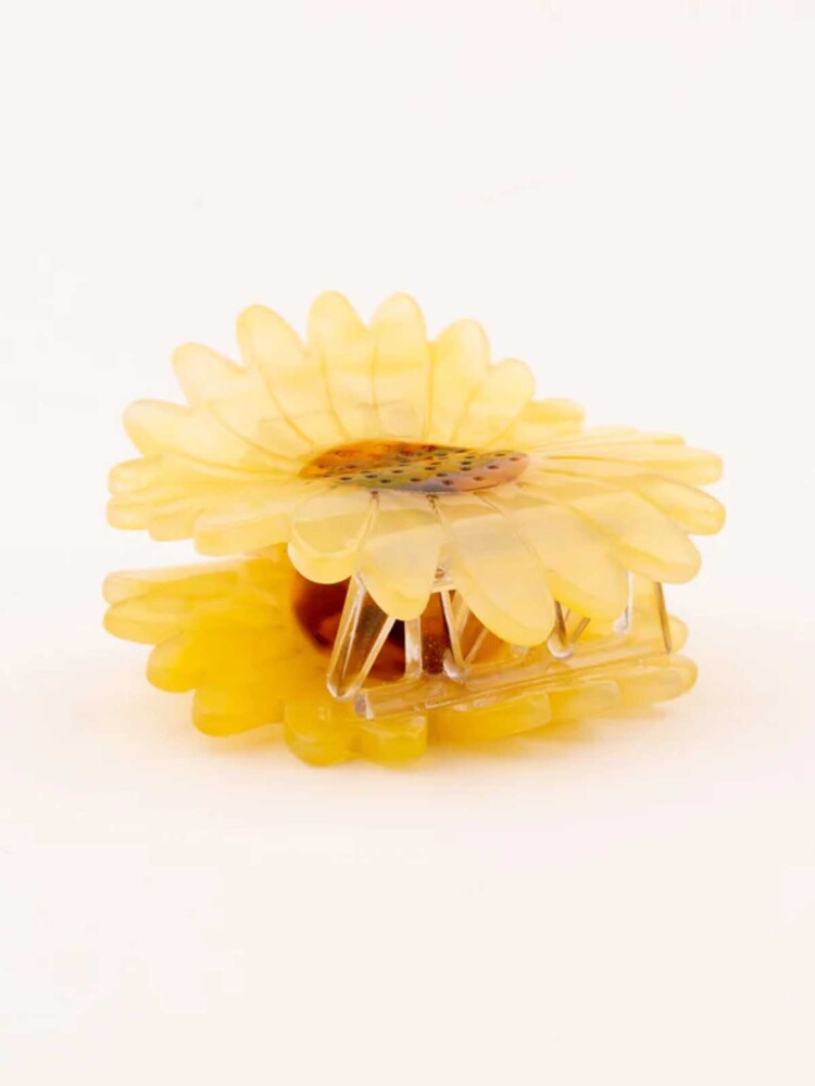 remix von sofie - cou cou suzette Haarclip mit Sonnenblumen - gelb und braun