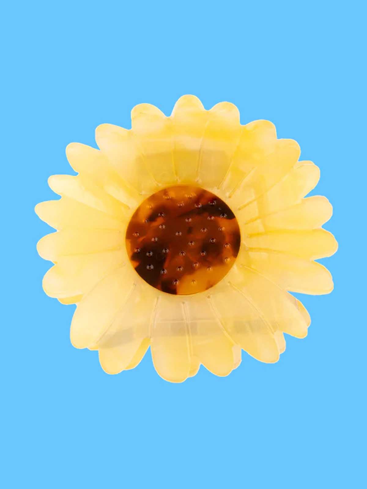 remix von sofie - cou cou suzette Haarclip mit Sonnenblumen - gelb und braun