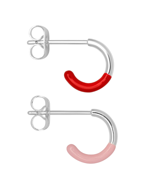 Lulu Copen Garten Hoop Dip in Silber