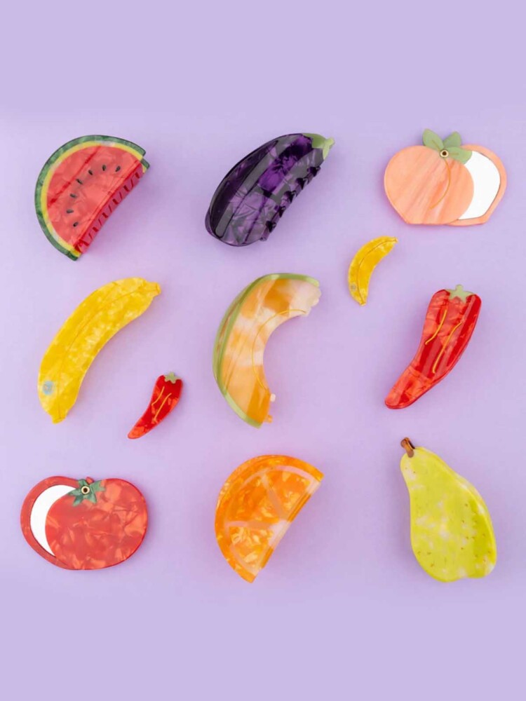 cou cou suzette Haarclip mit Obst und Gemüse