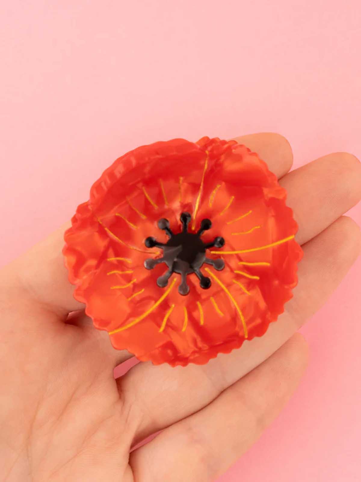 cu cu ou suzette haarclip mohn