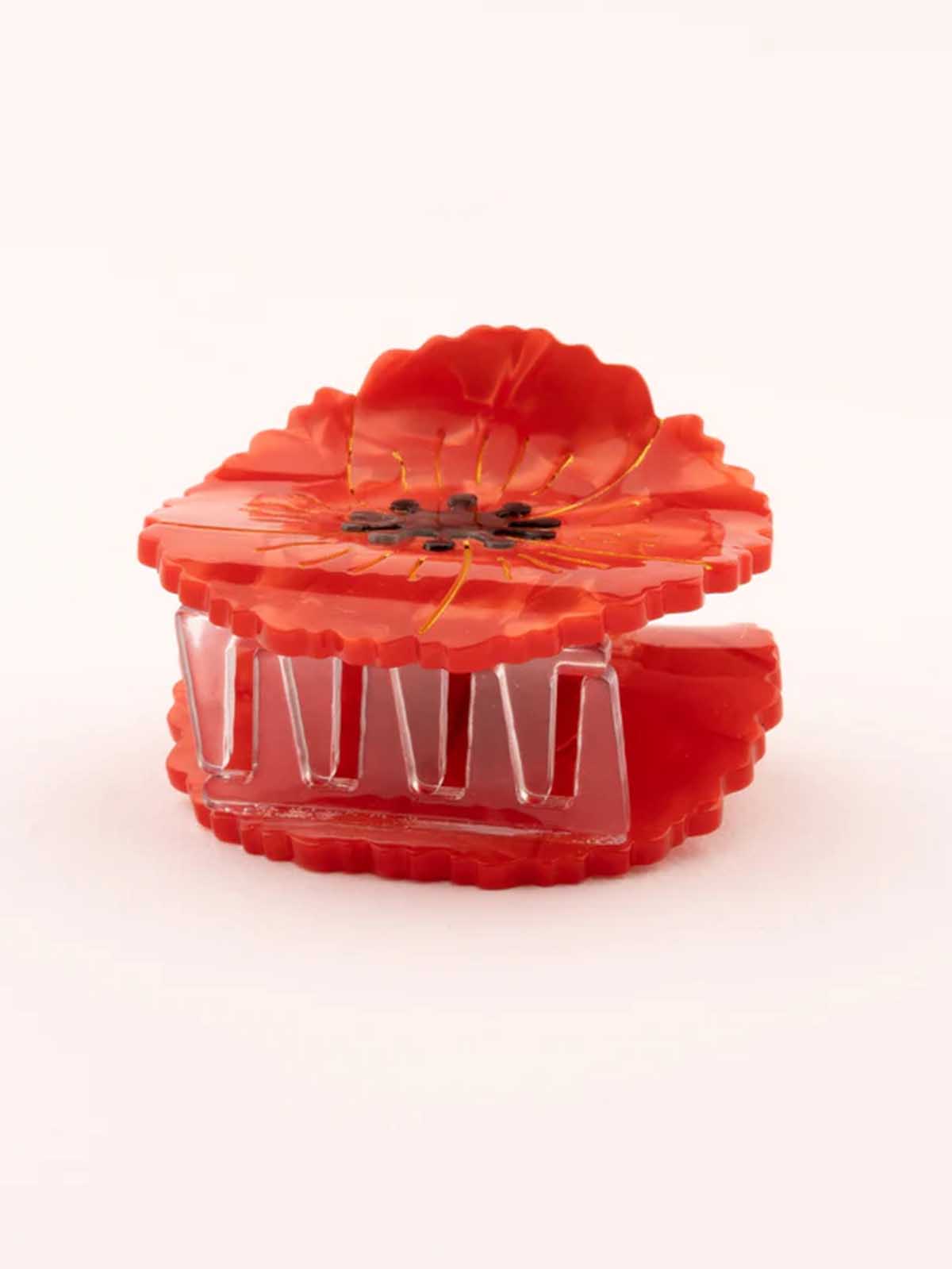 cu cu ou suzette haarclip mohn