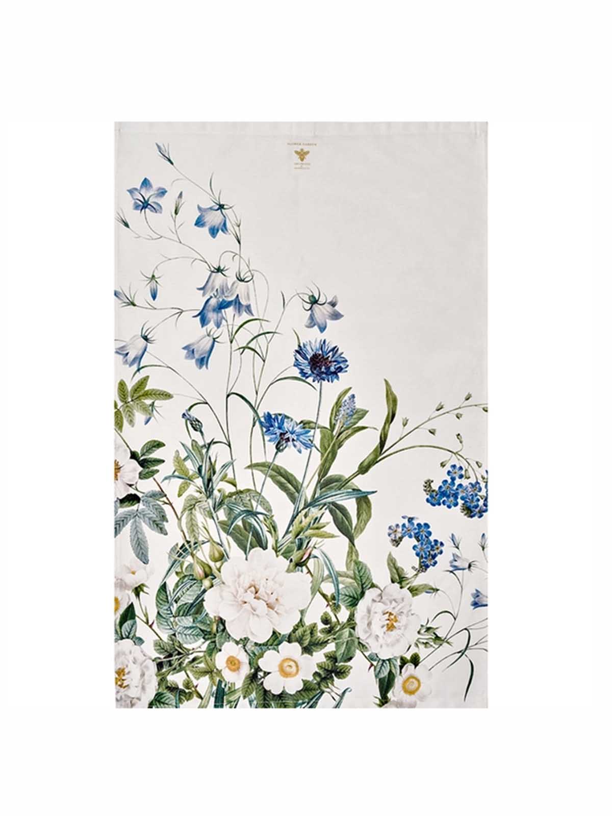 koustrup und co tea Handtuch aus 100% Bio-Baumwolle mit Blumen