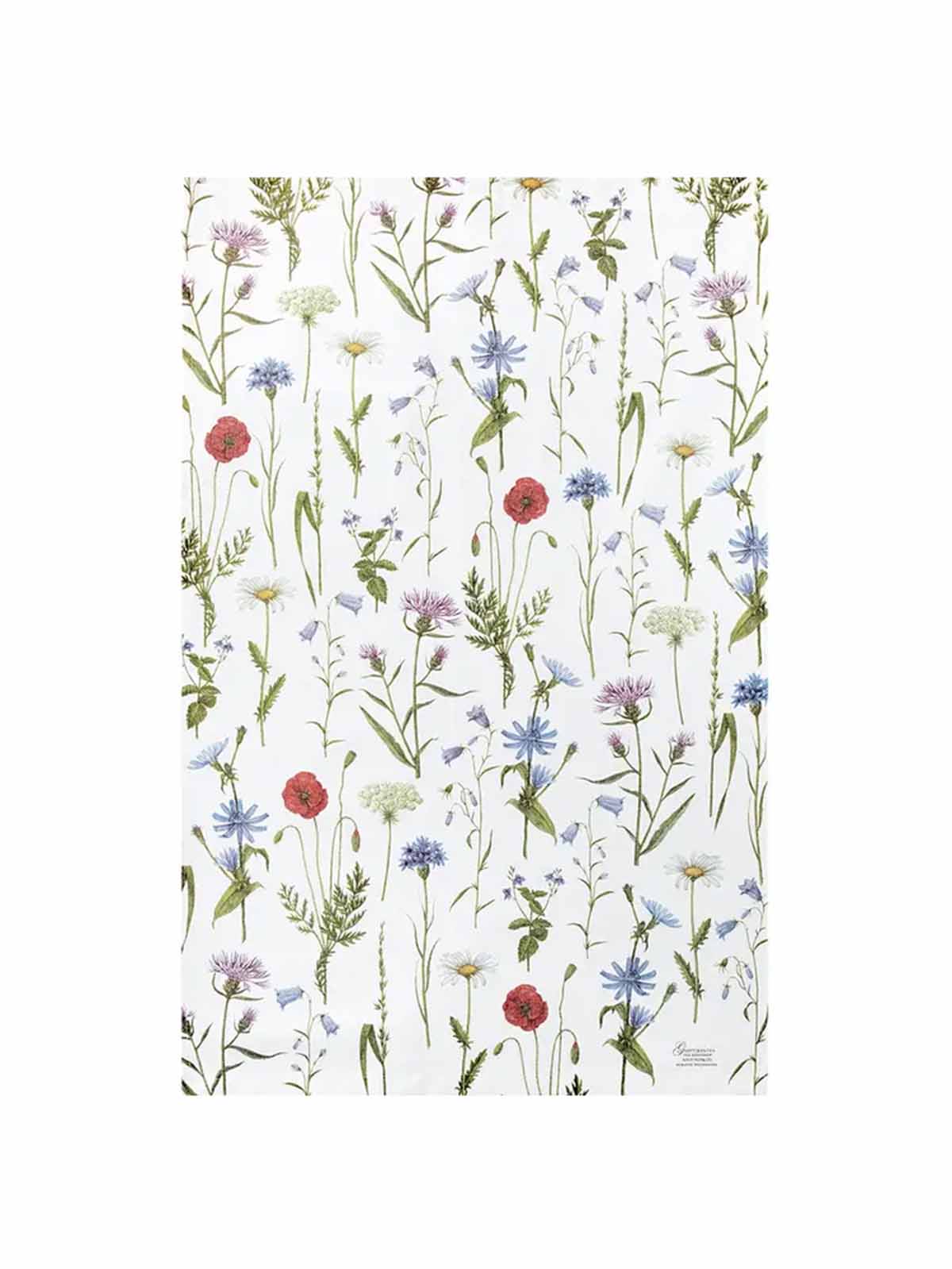 koustrup und co tea Handtuch aus 100% Bio-Baumwolle mit Blumen