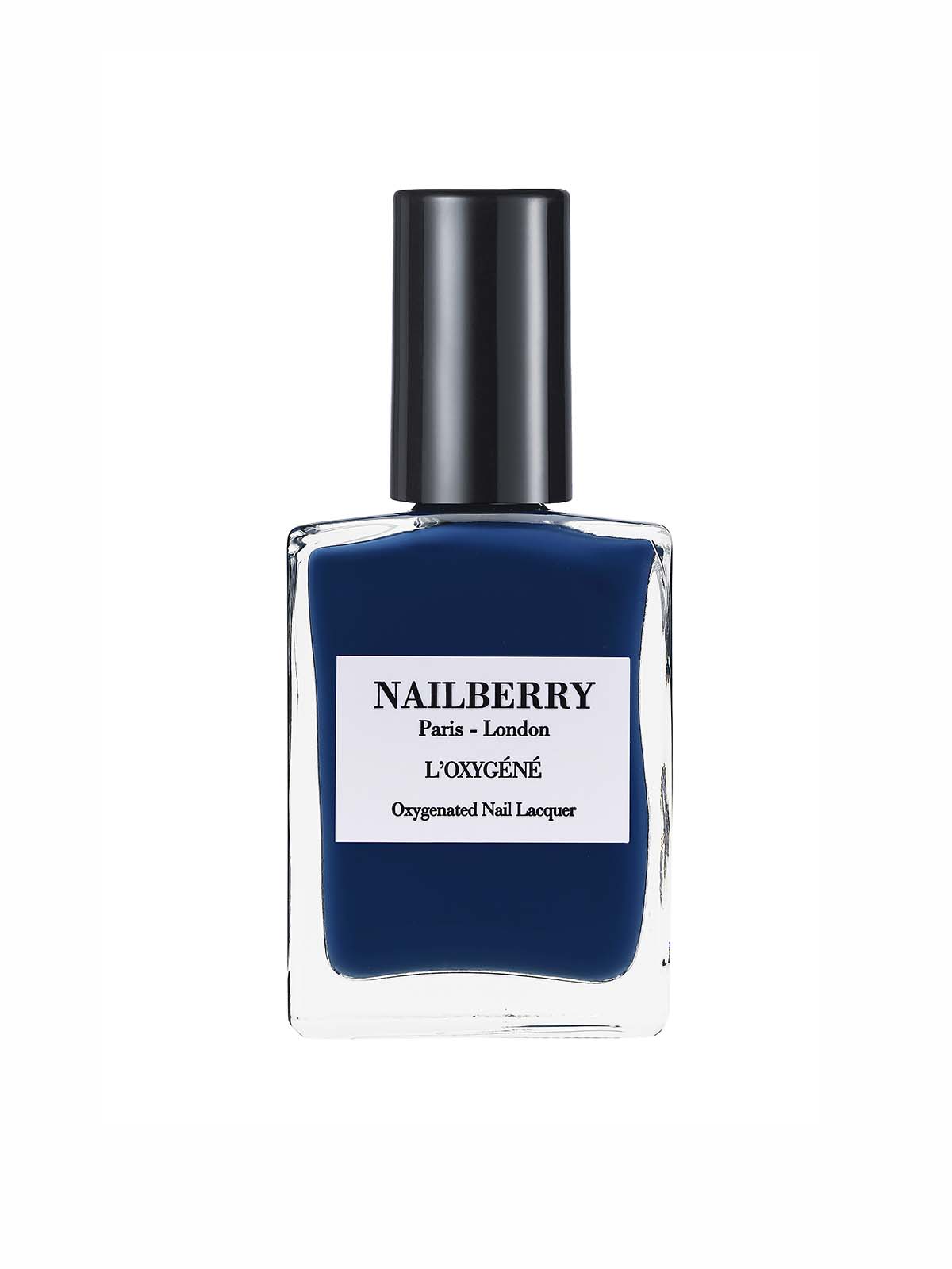 Nagelbeere Nagellack vegan und nicht an Tieren getestet. Orage, die eine schöne indego blaue Farbe ist.