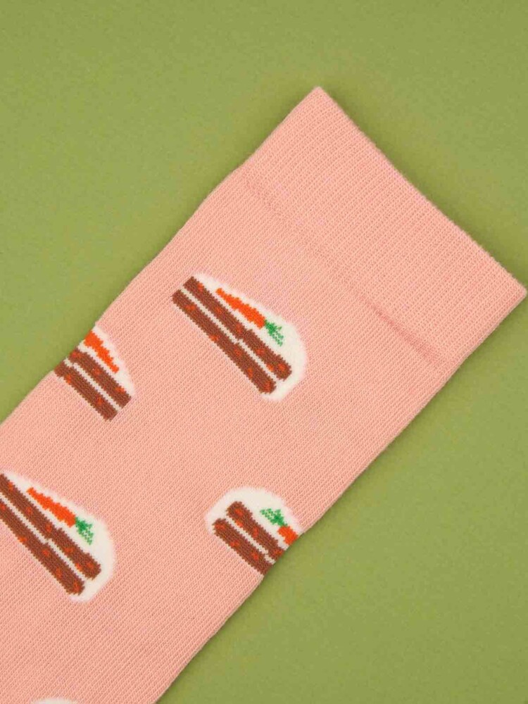 cou cou suzette Socken aus Baumwolle mit einem rosa und Karottenkuchen