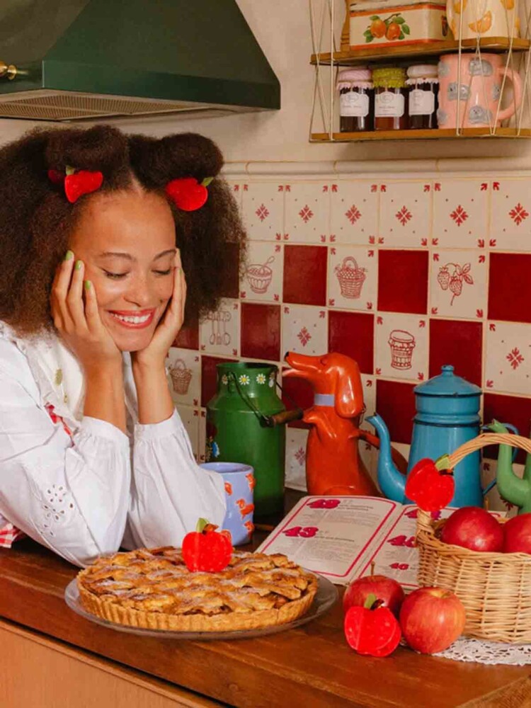 cou cu suzette haarclip apple
