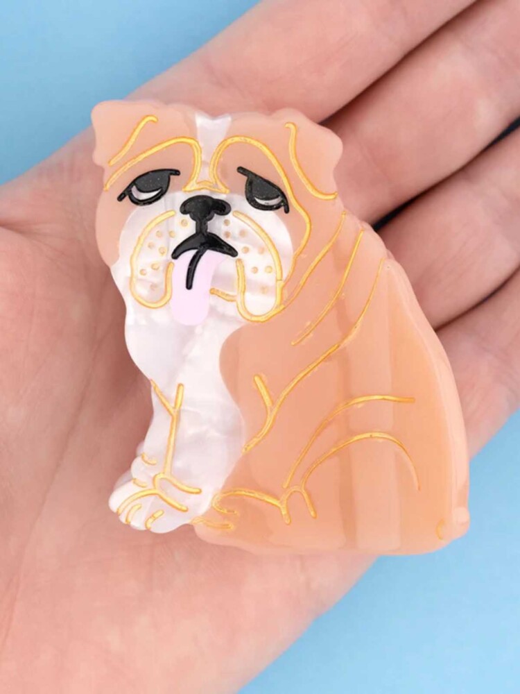 cou ou suzette haarclip Französisch bulldog