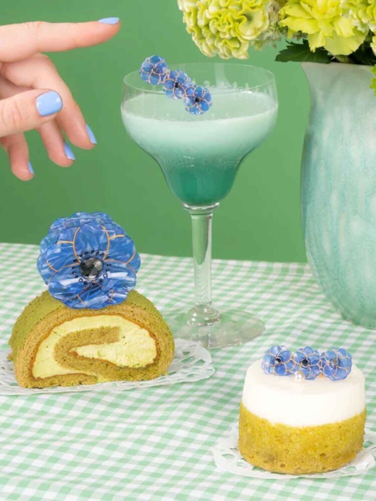 cou cou suzette haarclip blau anemone