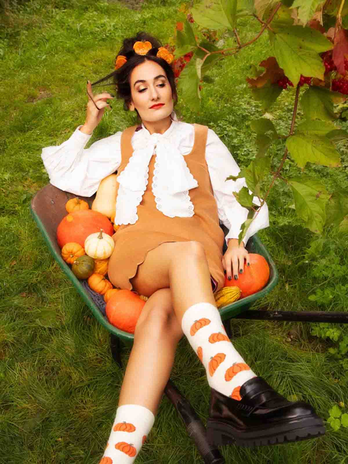 cou cou suzette haarclip Kürbis orange