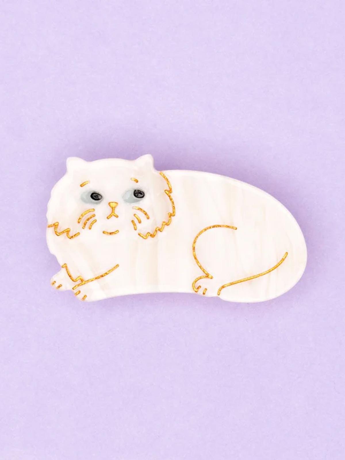 cu ou ou suzette haarclip weiß persische Katze