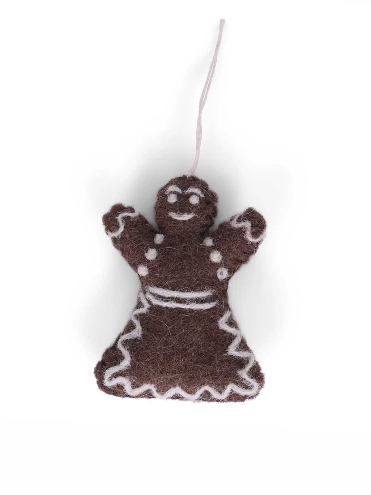 Filz Weihnachtsschmuck griess und sif - Pfeffer Kuchen Dame