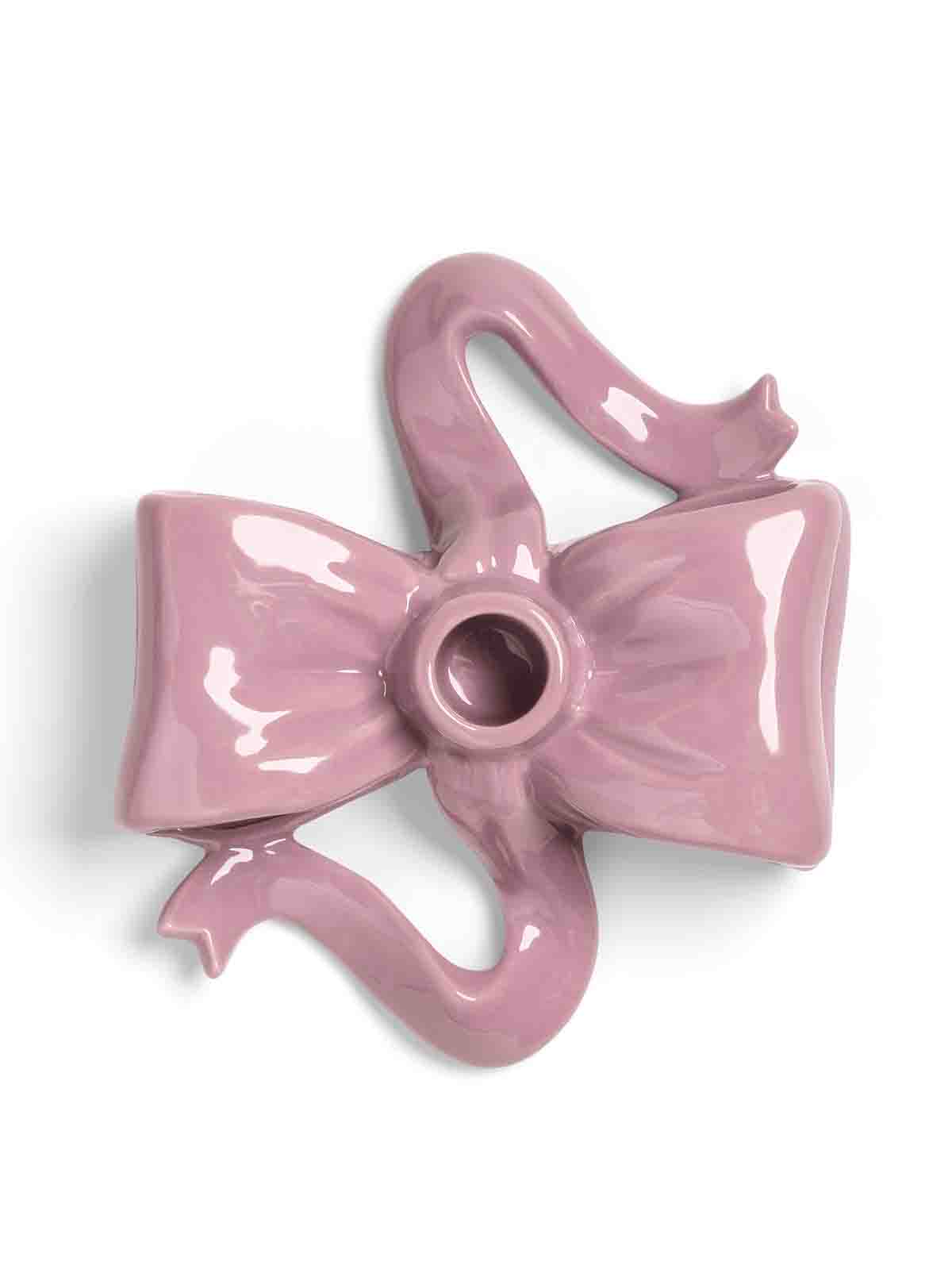 &kdelivery Schlaufe Kerzenständer in Keramik in rosa