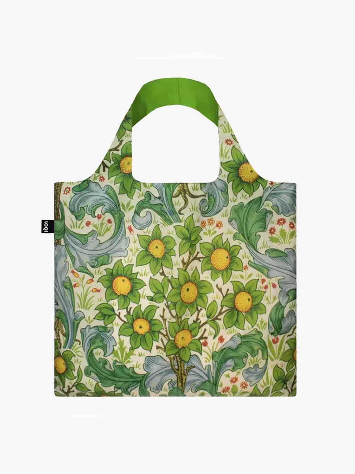 loqi Einkaufstasche - Maultierbeutel aus 100% recyceltem Kunststoff - william mirris Orchidee liebe.