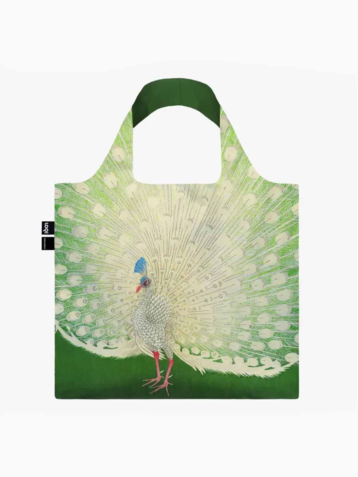 loqi Einkaufstasche - Maultierbeutel aus 100% recyceltem Kunststoff - ohora koson mit Pfau