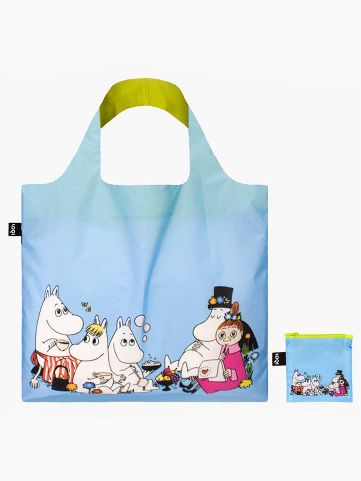 loqi Einkaufstasche - Maultierbeutel aus 100% recyceltem Kunststoff - Mumie oder Mumie Trolle