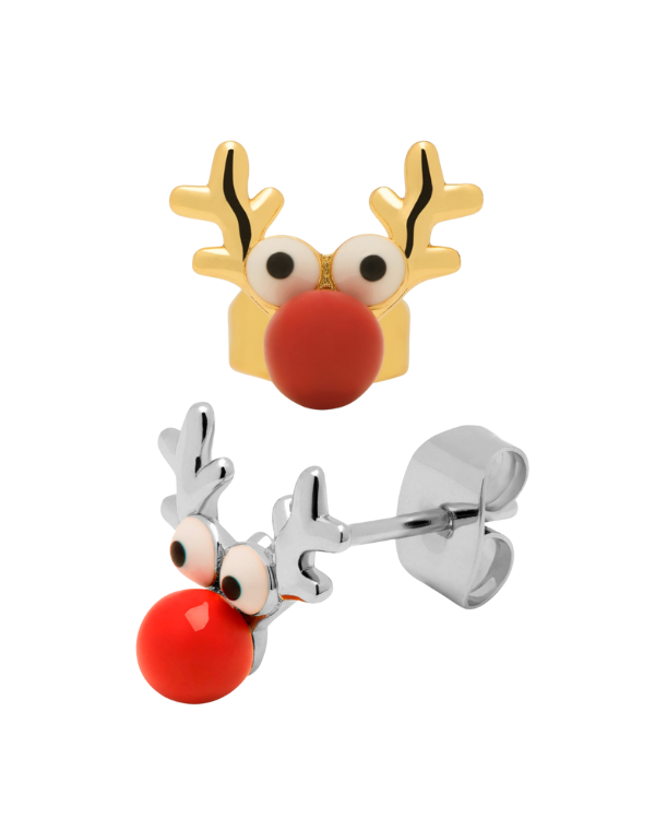 Lulu Copenhagen Bonbonladen Ohrringe mit Rudolph in Gold