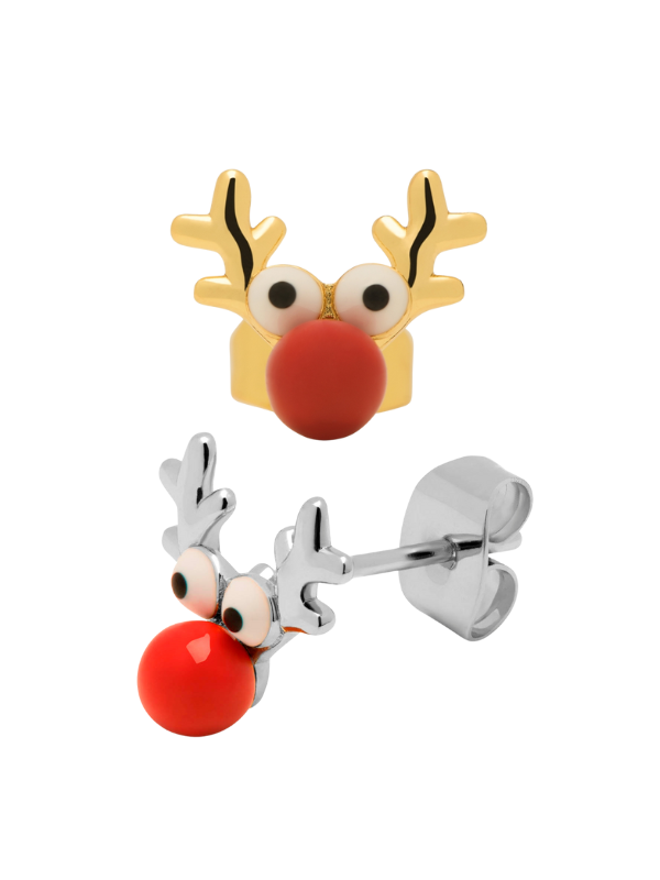 Lulu Copenhagen Bonbonladen Ohrringe mit Rudolph in Gold