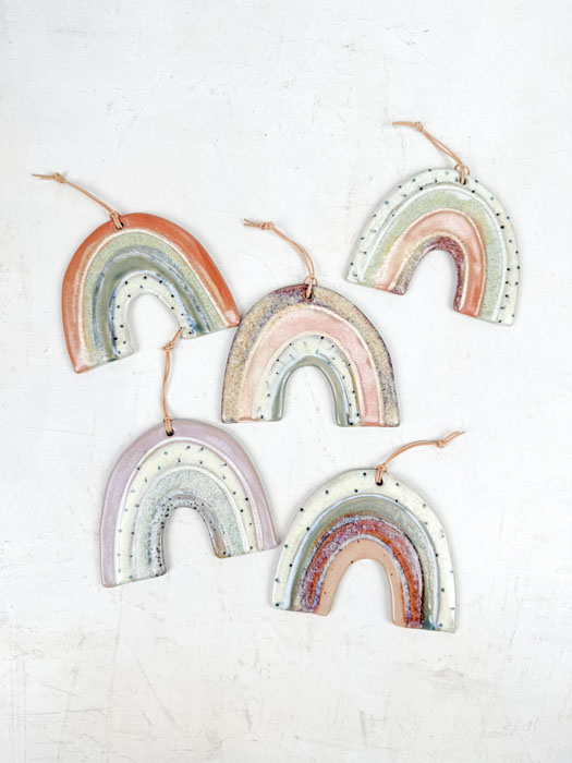 Keramik Regenbogen klein - mehrere Farben