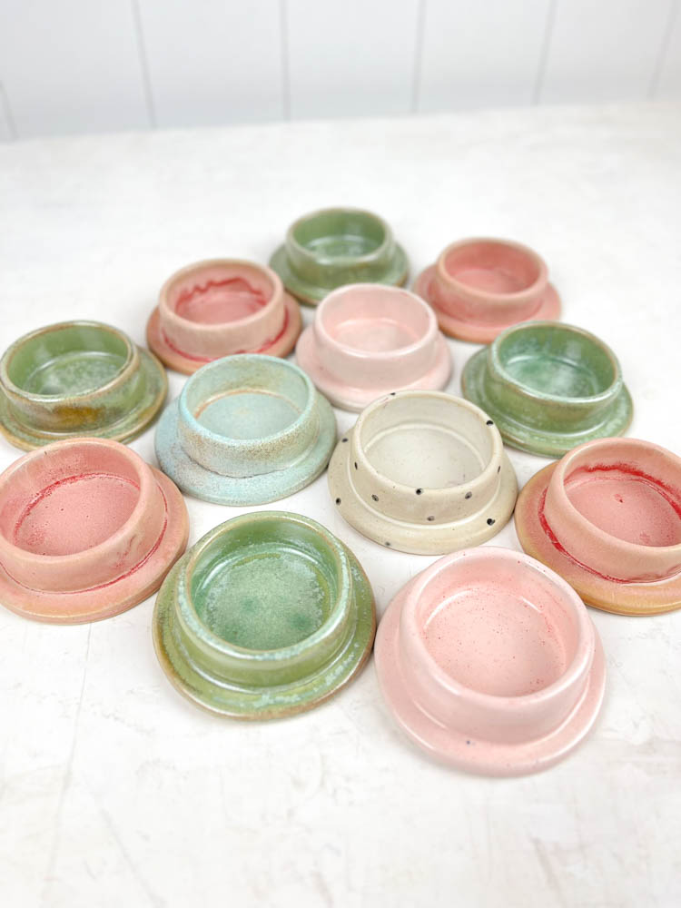 mia Limettenbirke - Keramik Kerzenständer für Blocklichter