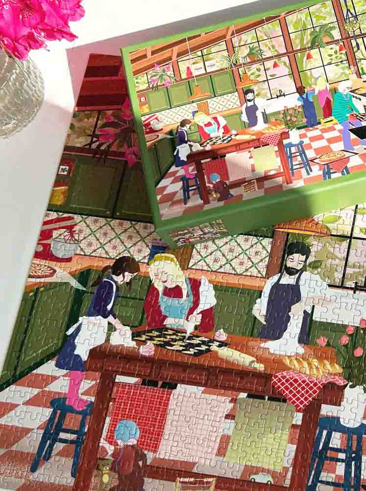Puzzle bestimmte scharfe fsc Papier