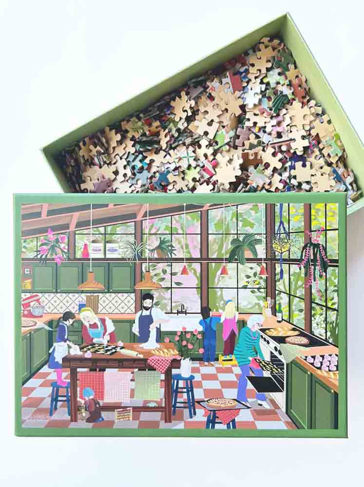 Puzzle bestimmte scharfe fsc Papier