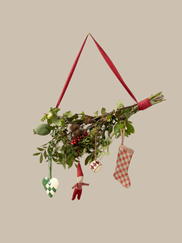 Maileg geflochtene Weihnachtsherzen und Weihnachtsschmuck