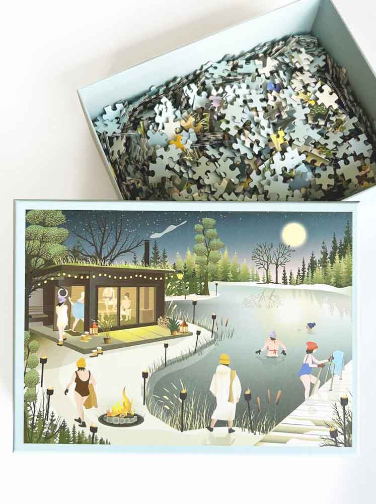 Puzzle bestimmte scharfe fsc Papier