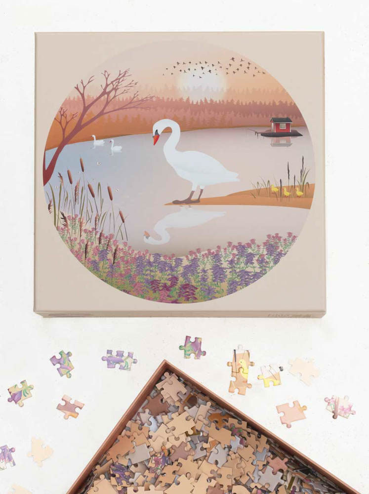 Puzzle bestimmte scharfe fsc Papier