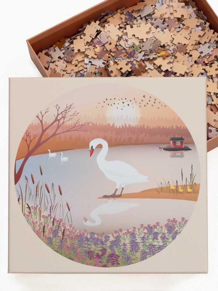 Puzzle bestimmte scharfe fsc Papier