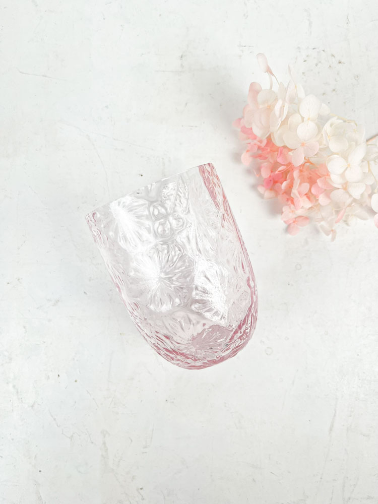 Anna von Lipa - Trinkglas - Blume in rosa